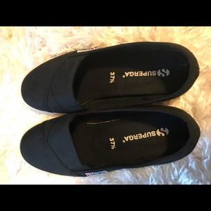 Superga Navy blue slip on sneakers